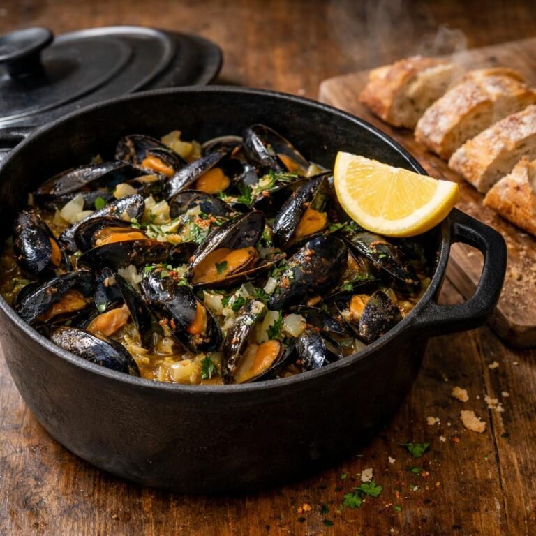 Moules au cidre chipotle