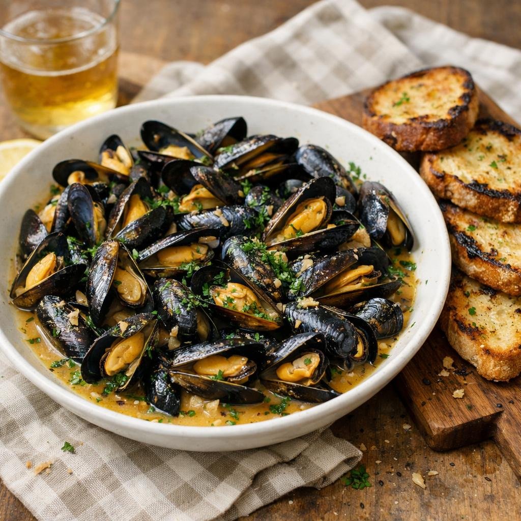 Moules au cidre