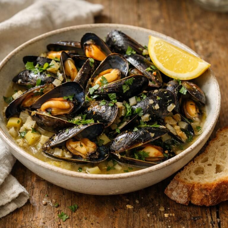 Moules au cidre