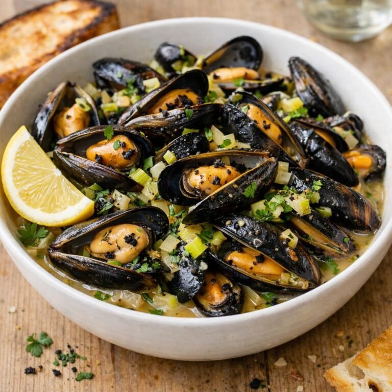 Moules au cidre