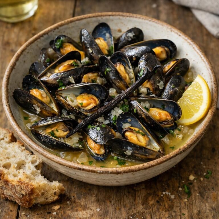 Moules au cidre vanille
