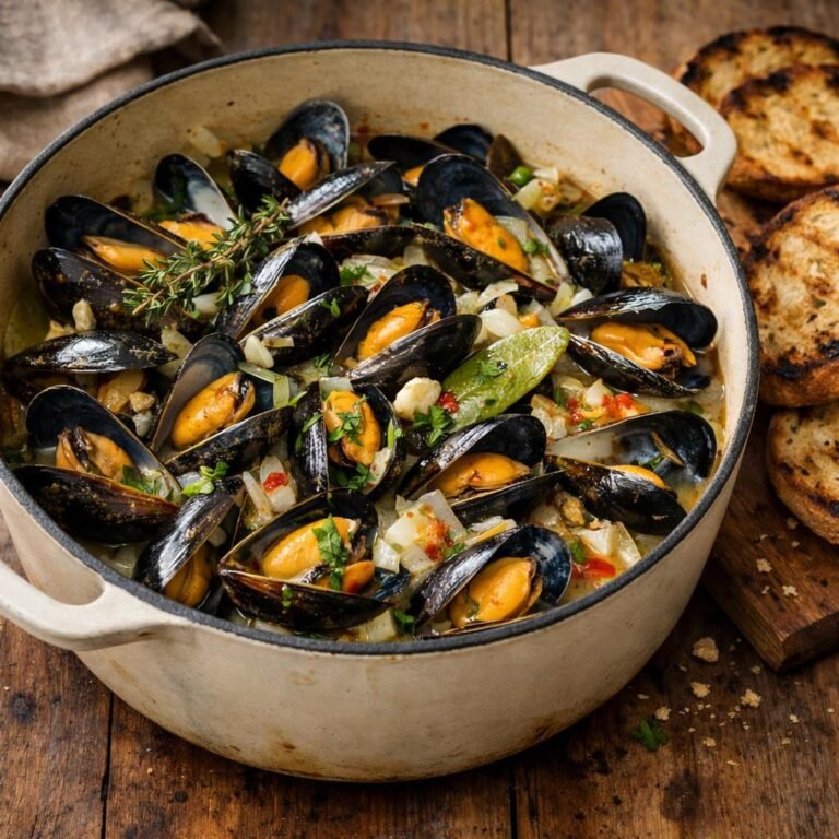 Moules au cidre