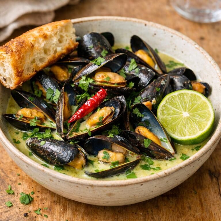 Moules au lait de coco