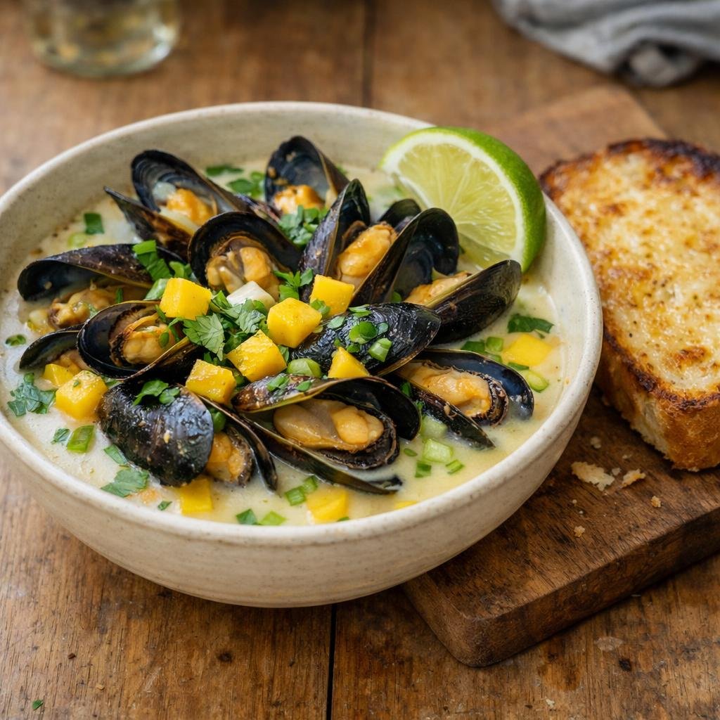 moules au lait de coco