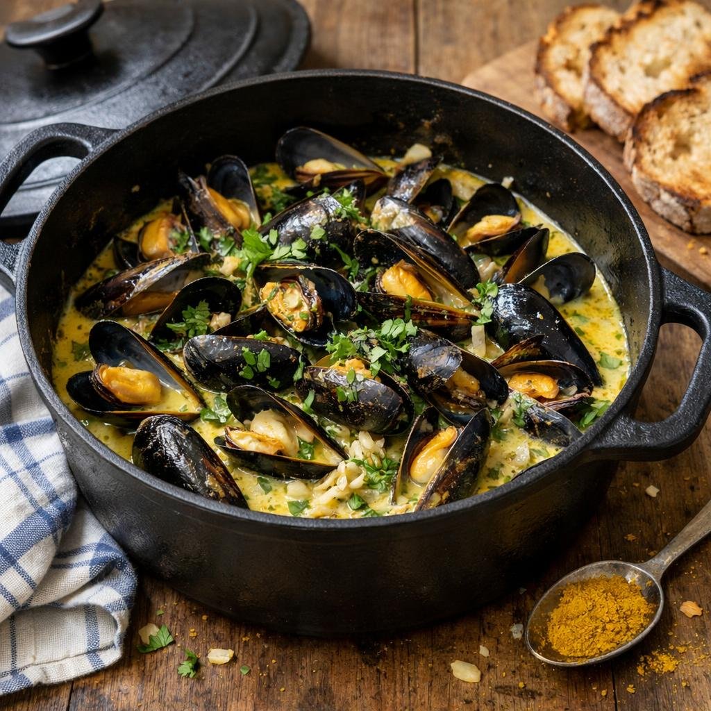 Moules au lait de coco