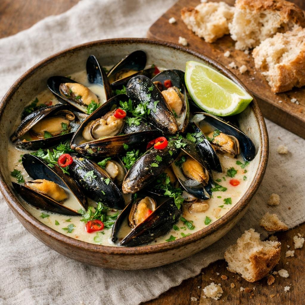 moules lait de coco