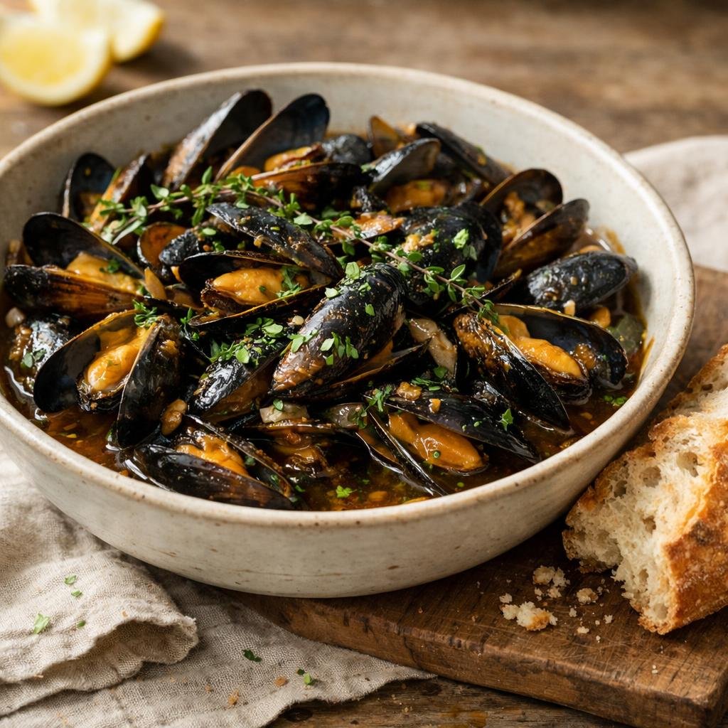Moules au Muscovado