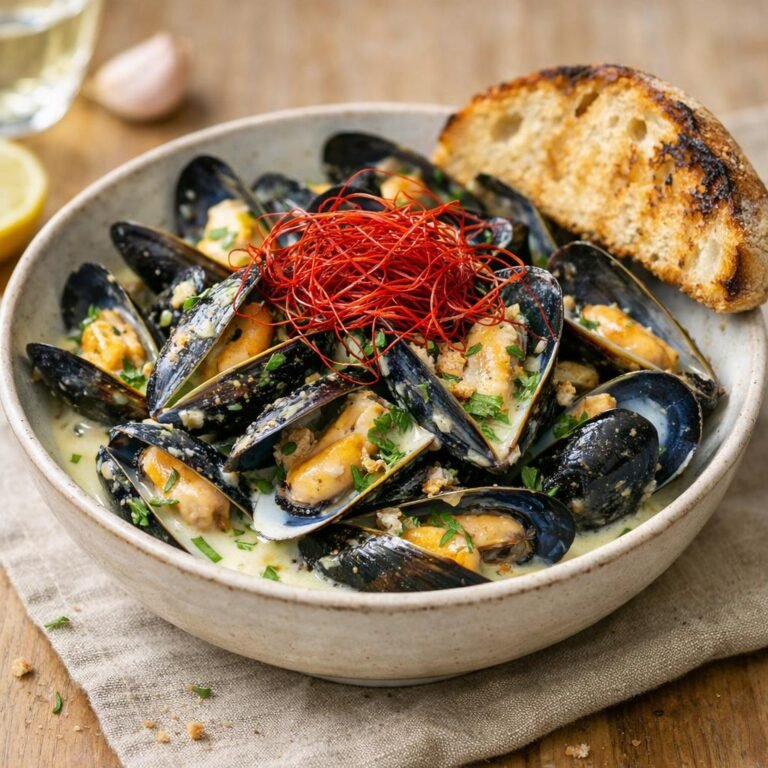 moules au vin blanc