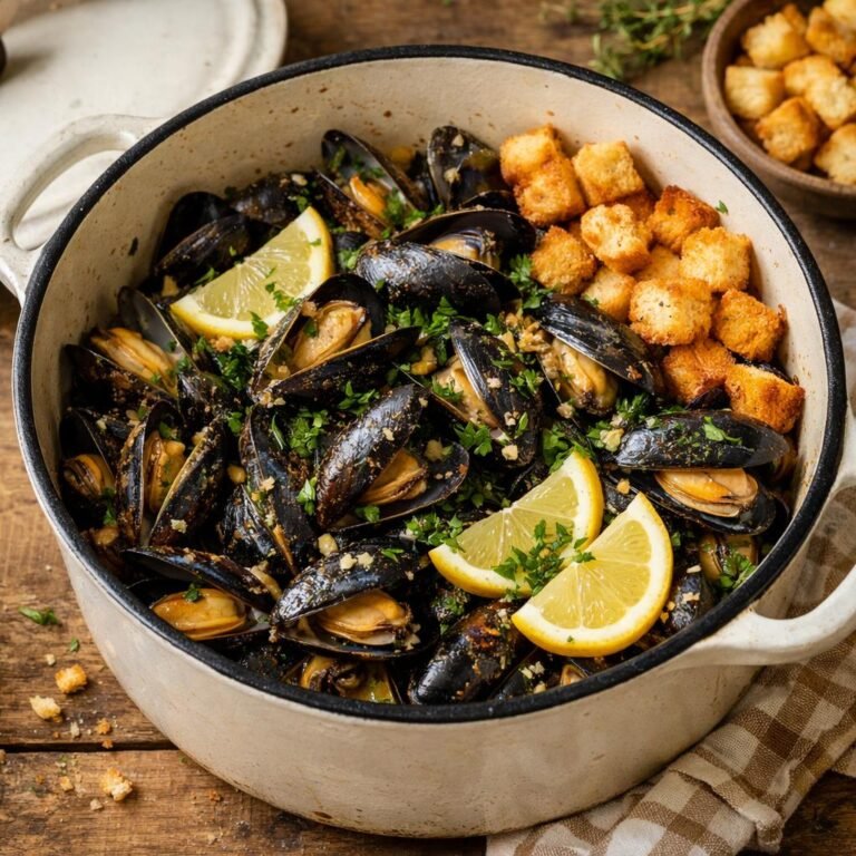 Moules au vin blanc