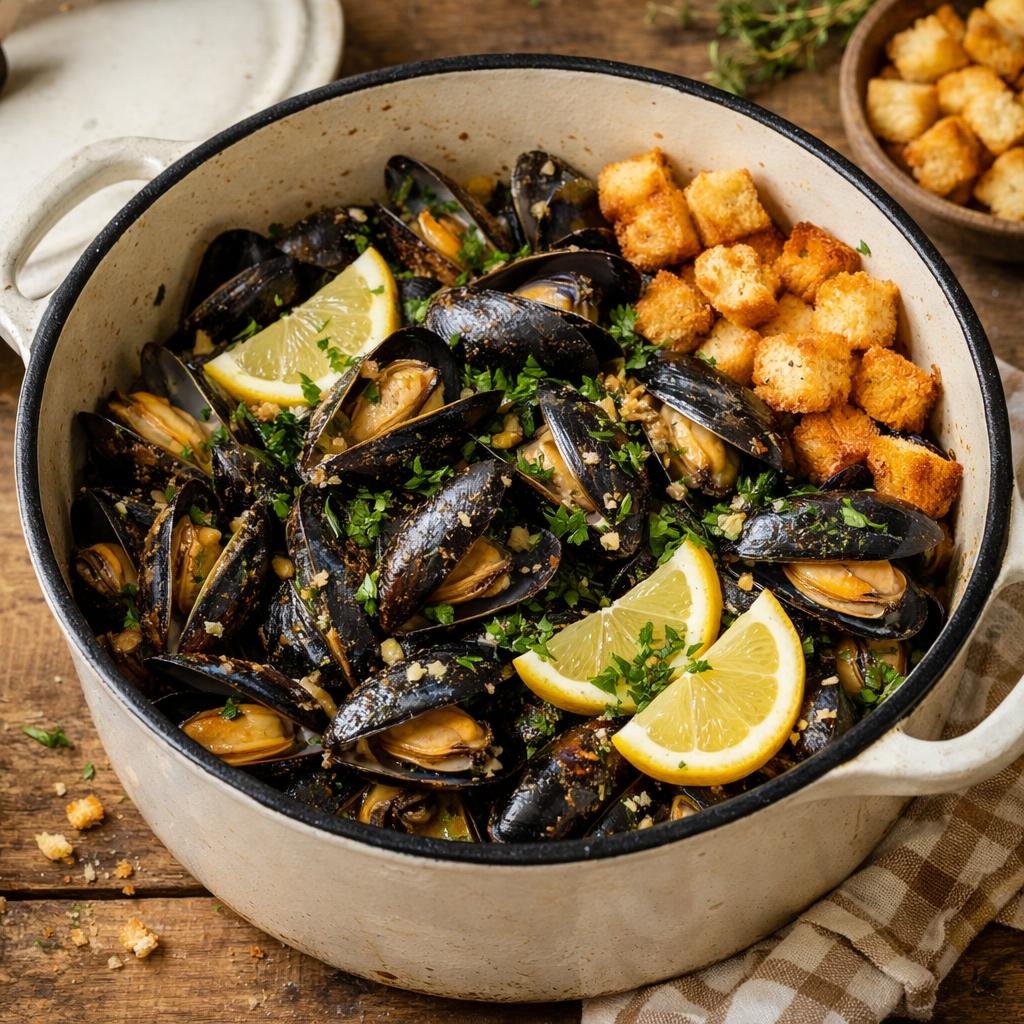 Moules au vin blanc