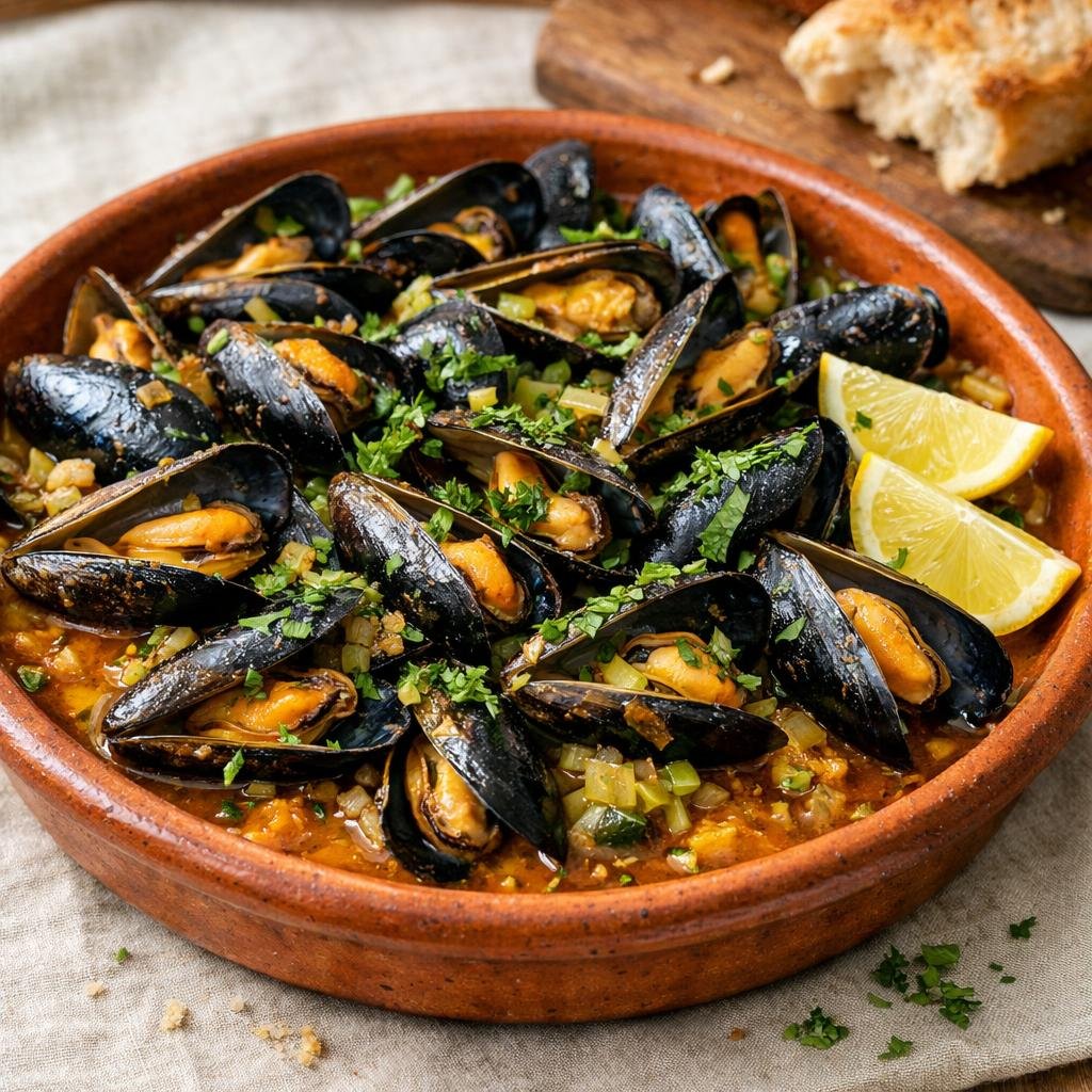 Moules chipotle ananas