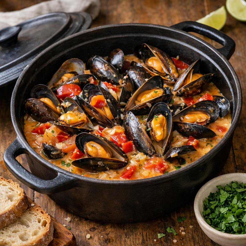 Moules en cocotte
