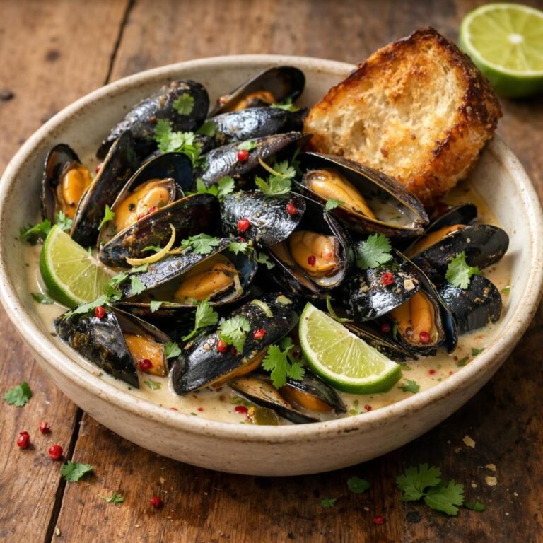 Moules au lait de coco
