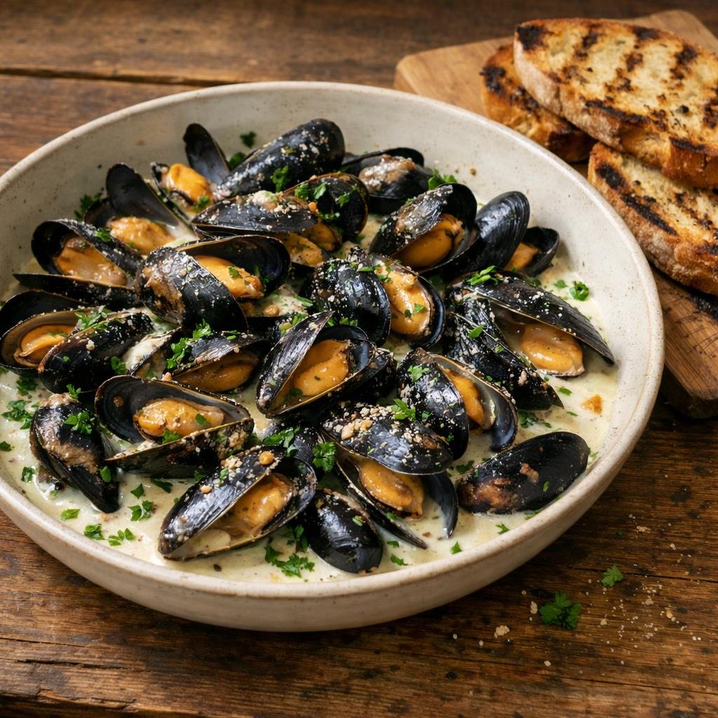 moules marinières truffe