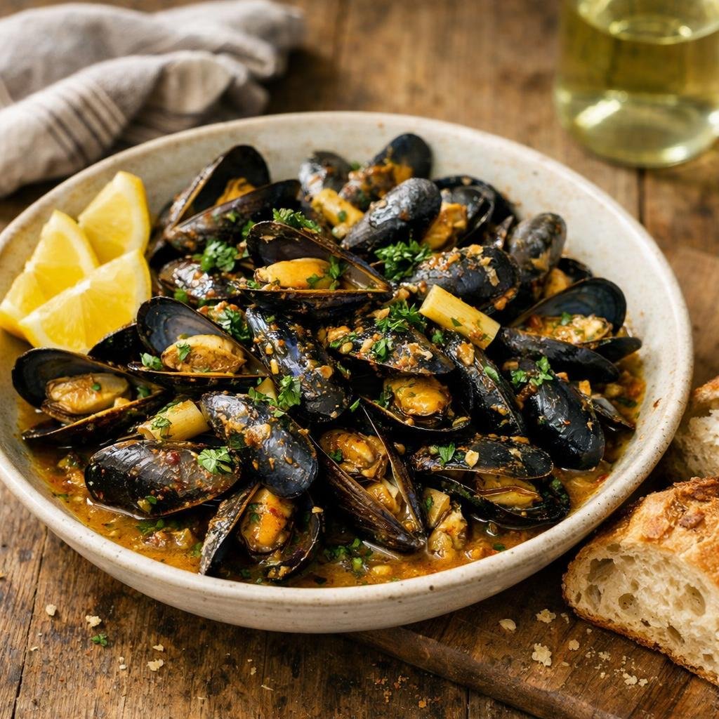 moules cajun citronnelle