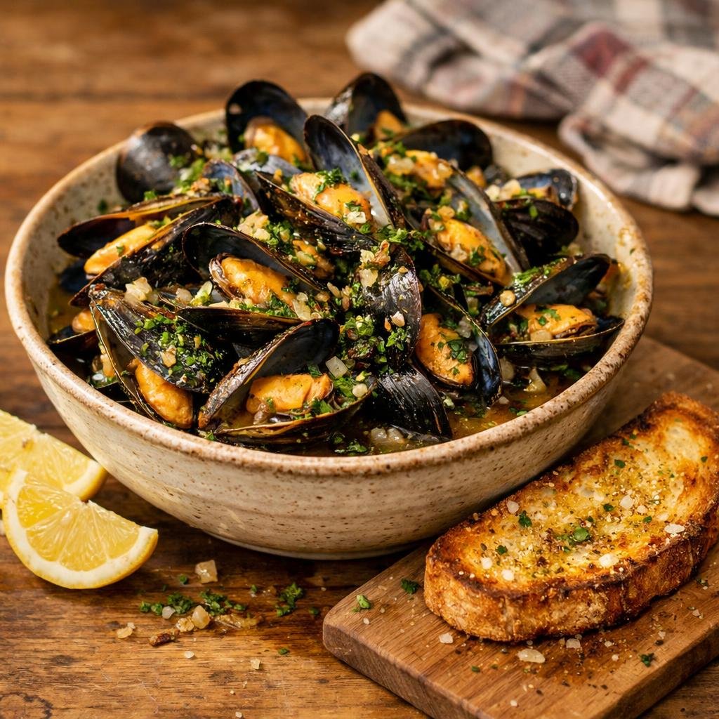 Moules vapeur au Thé