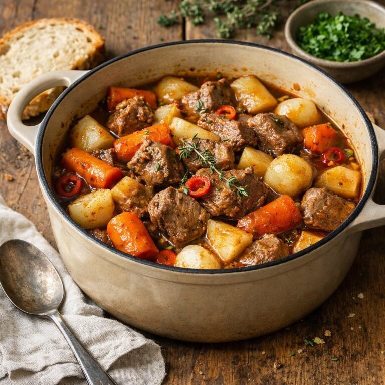 Navarin d'agneau pimenté