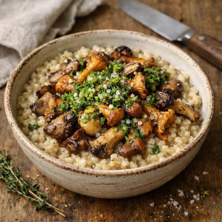 Orge perlé aux champignons