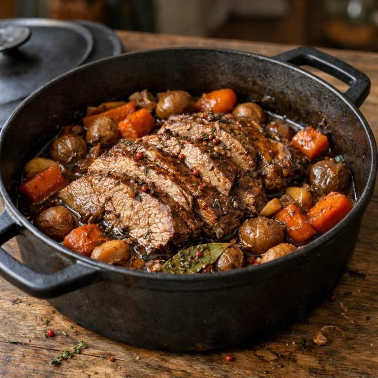 Palette d'agneau braisée