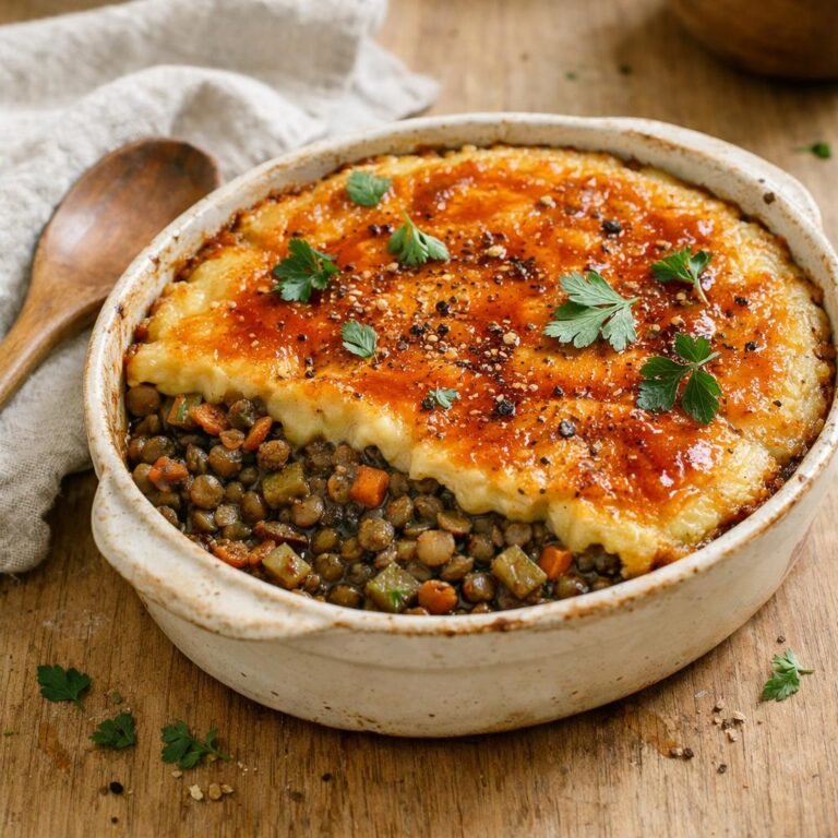 Parmentier de lentilles