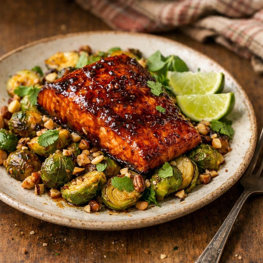 Saumon laqué chipotle-ananas