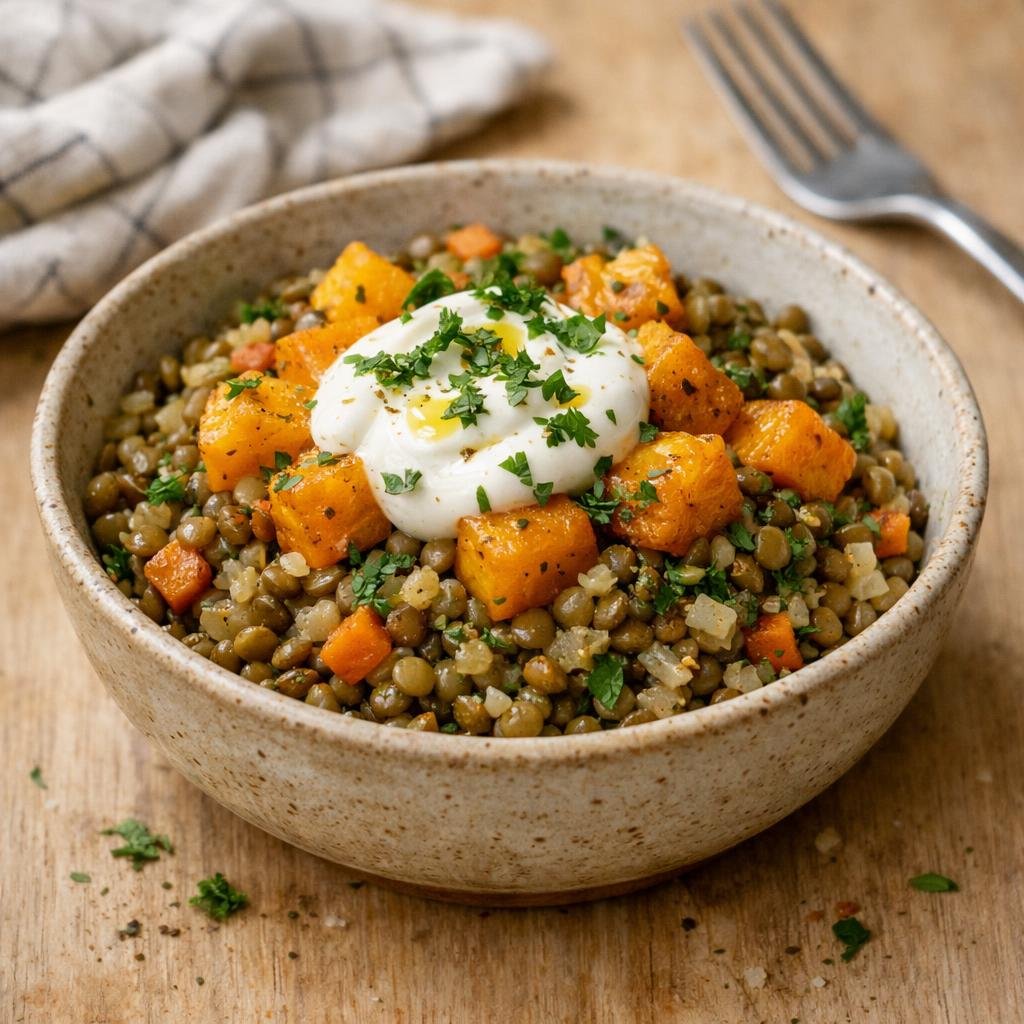 pilaf lentilles butternut