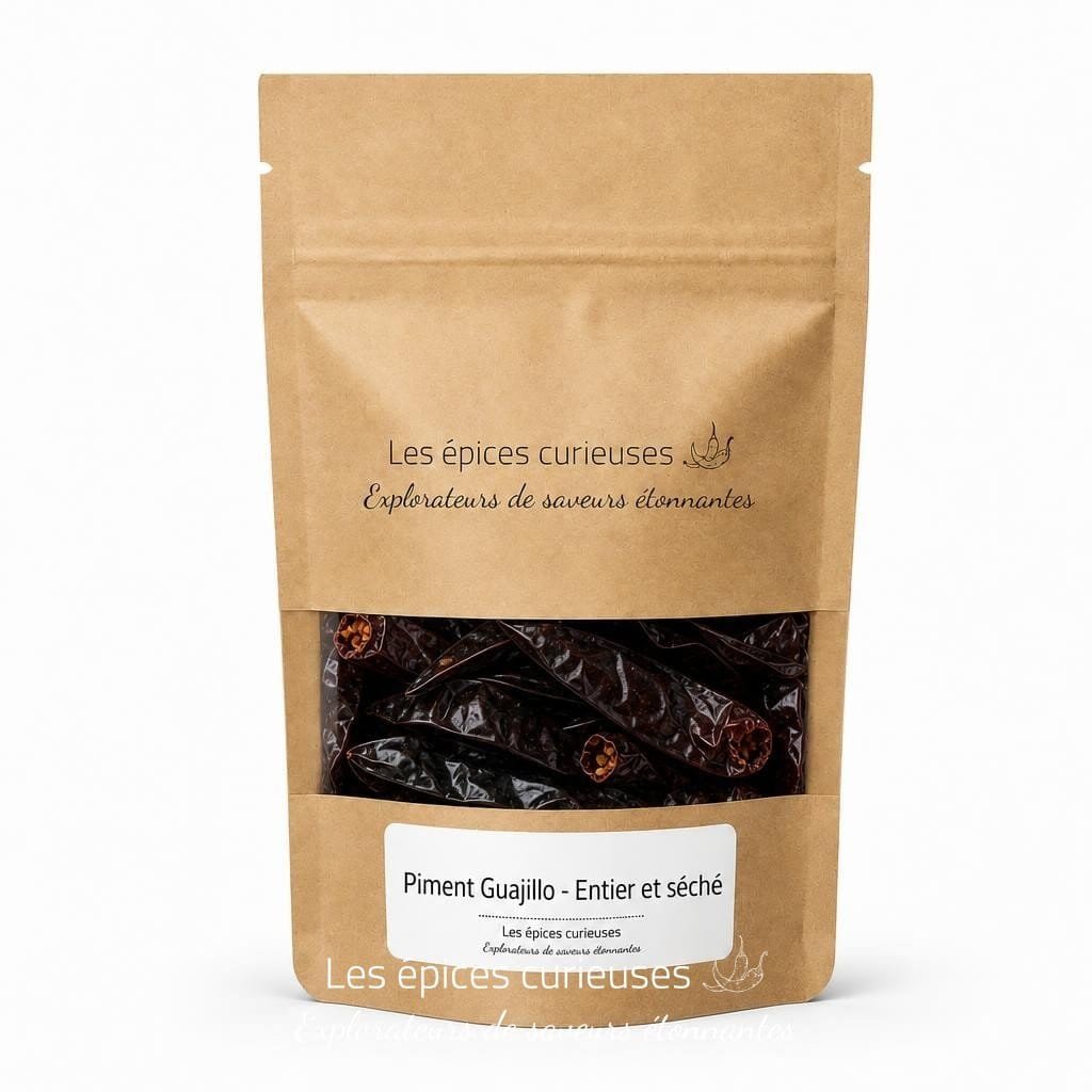 Piment Guajillo - Entier et séché - Packaging - Les Épices Curieuses