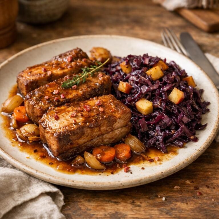 poitrine de porc braisée
