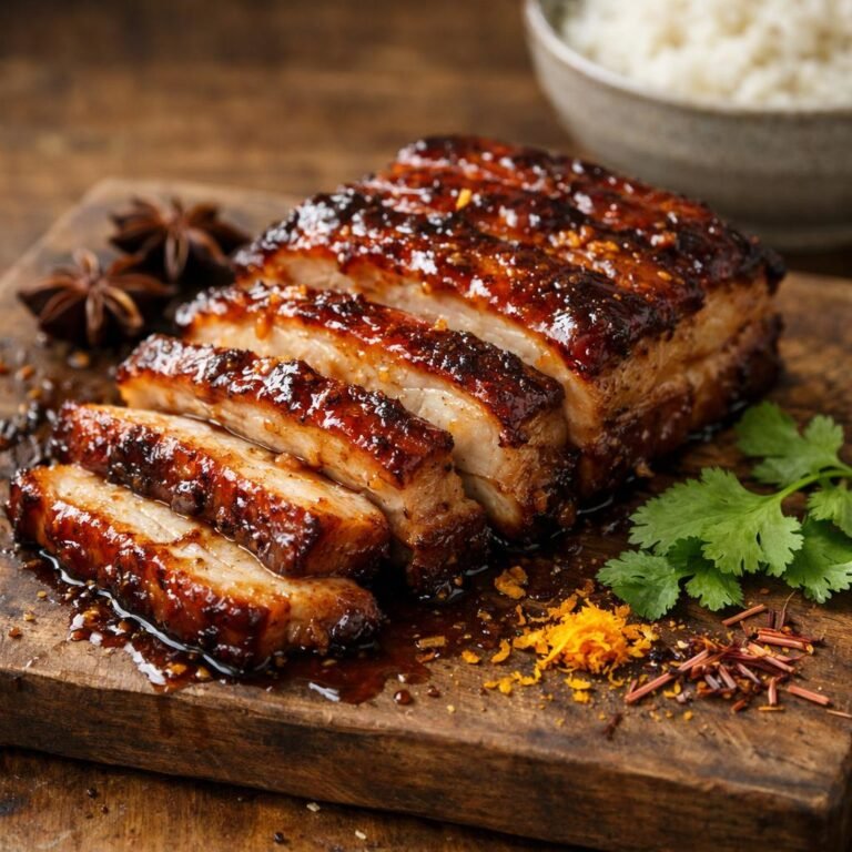 poitrine de porc laquée
