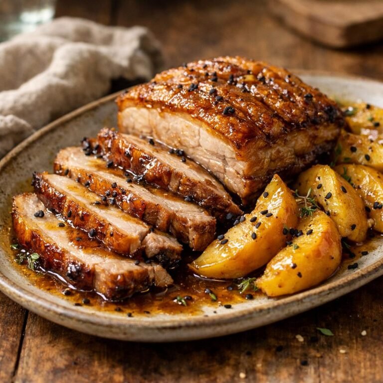 poitrine de porc rôtie