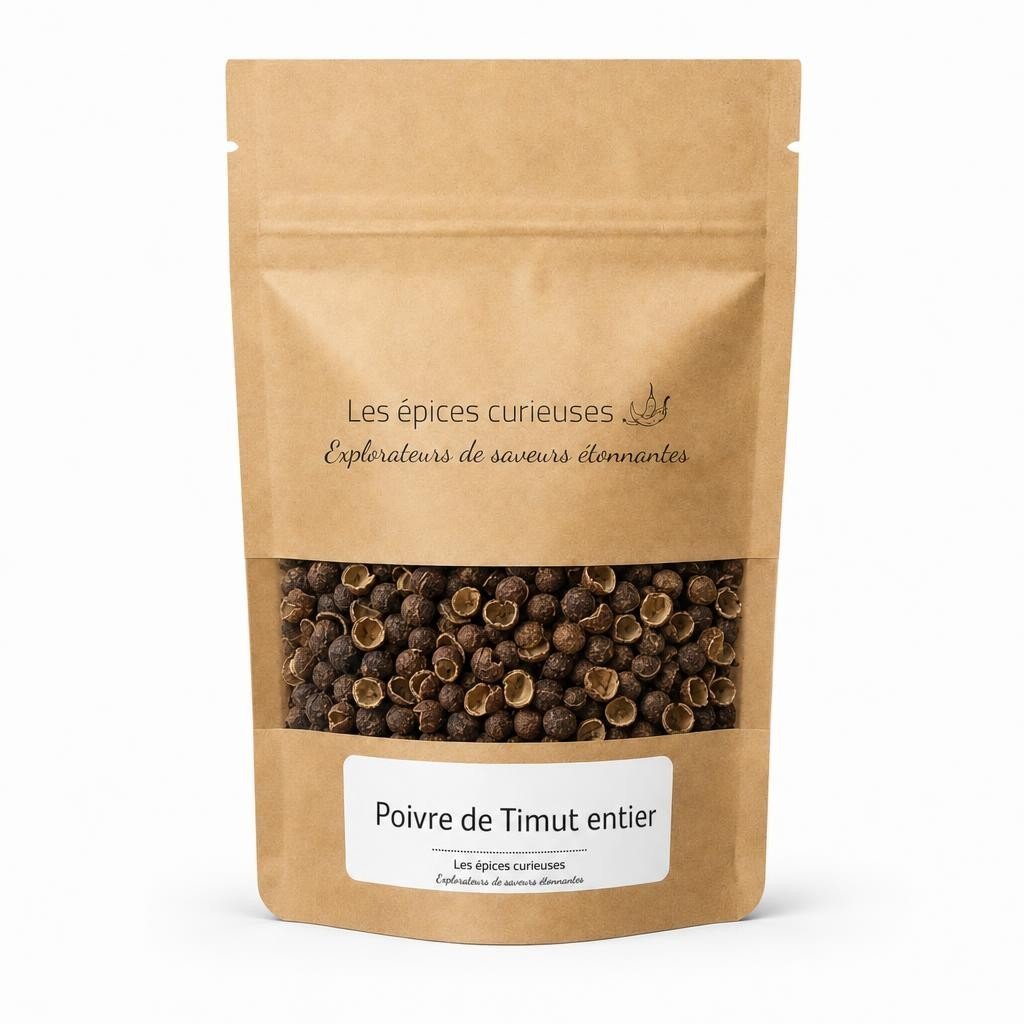 Poivre de Timut entier - Packaging - Les Épices Curieuses