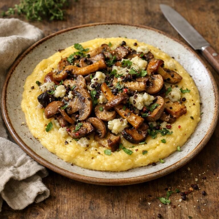 polenta crémeuse au gorgonzola