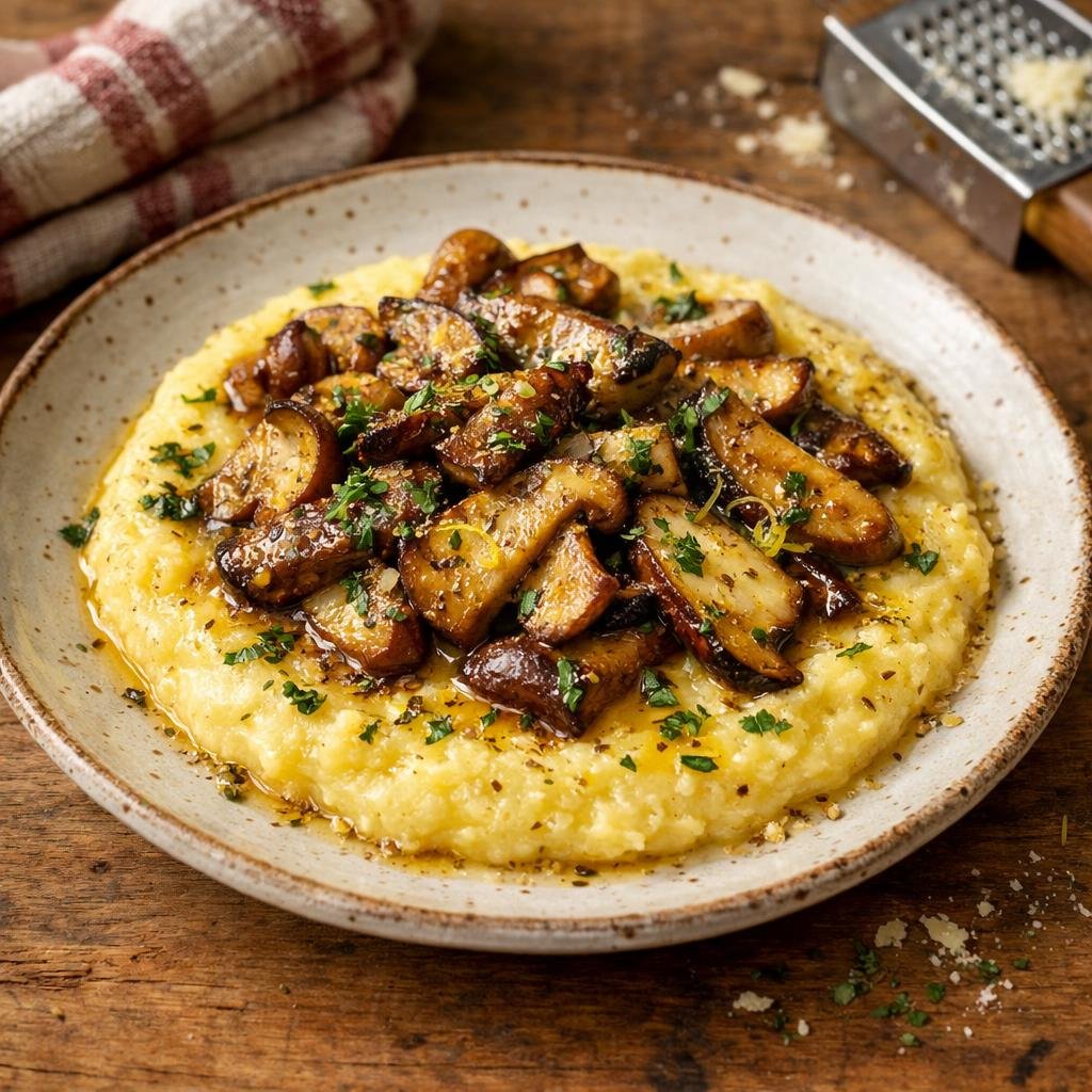 polenta crémeuse sarriette