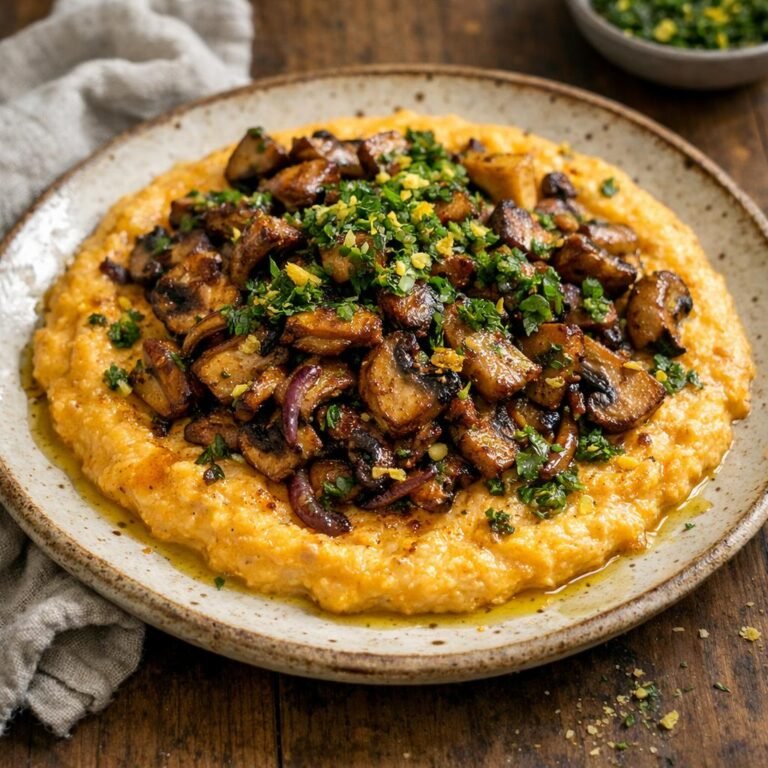 Polenta tandoori crémeuse