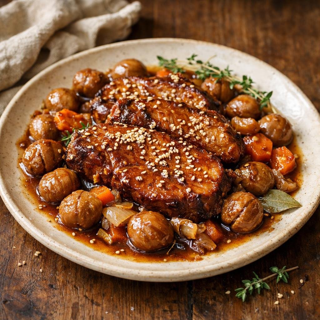 porc braisé bière