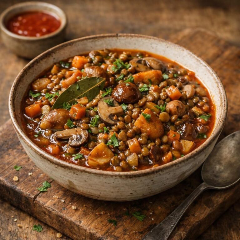 Ragoût de lentilles vertes