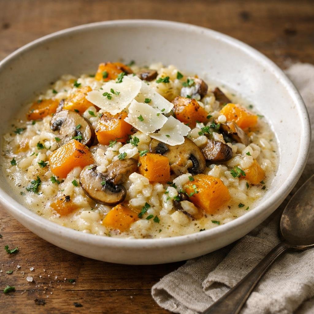 Risotto butternut pêche