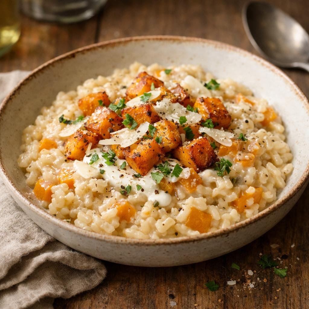 Risotto butternut poivré