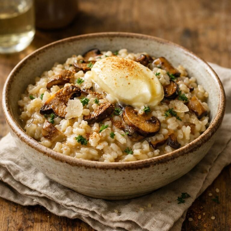 Risotto champignons vanillé