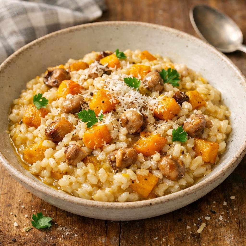 Risotto crémeux à la courge