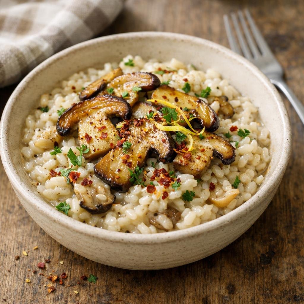 Risotto crémeux aux cèpes