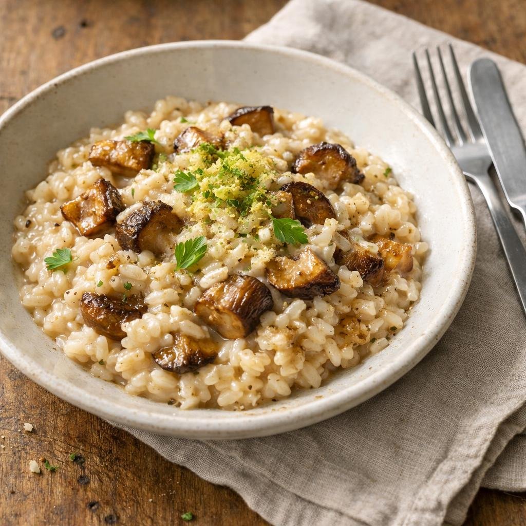 Risotto crémeux aux cèpes
