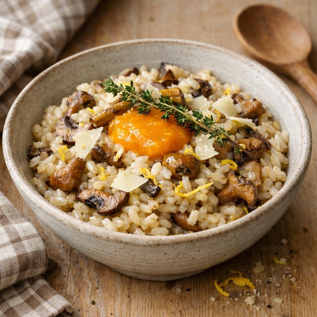 Risotto crémeux mangue