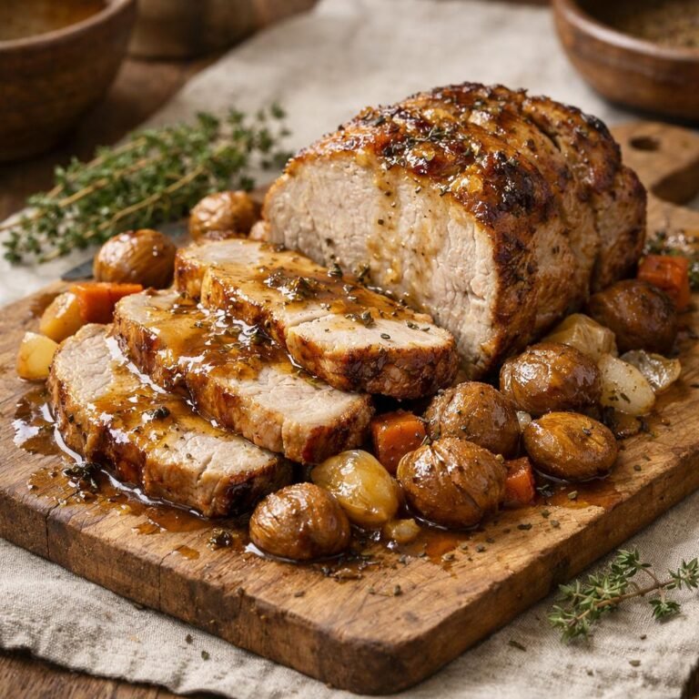 rôti de porc sarriette