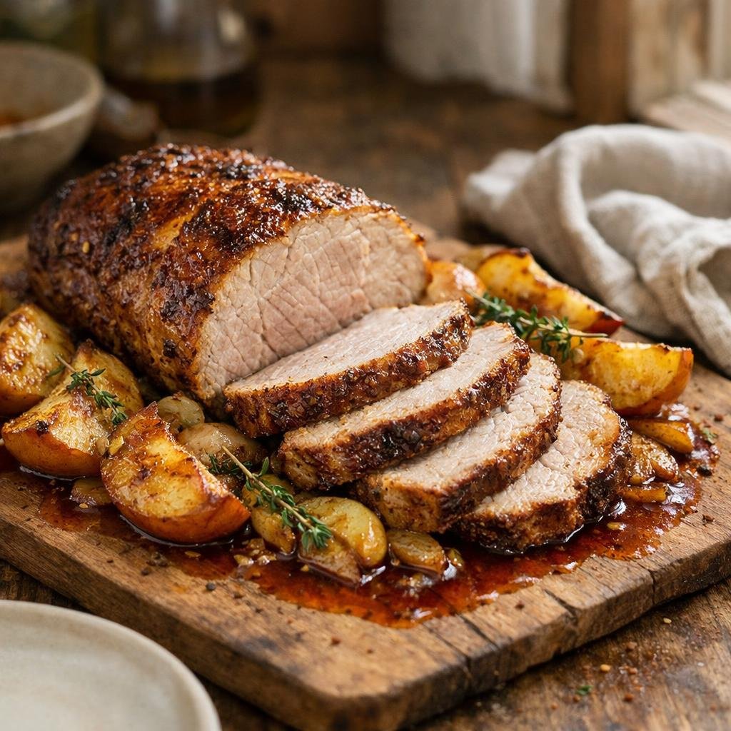 Rôti de porc pimenton fumé