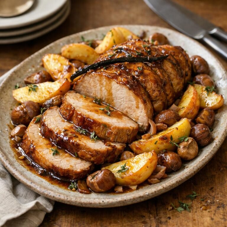 Rôti de porc vanillé