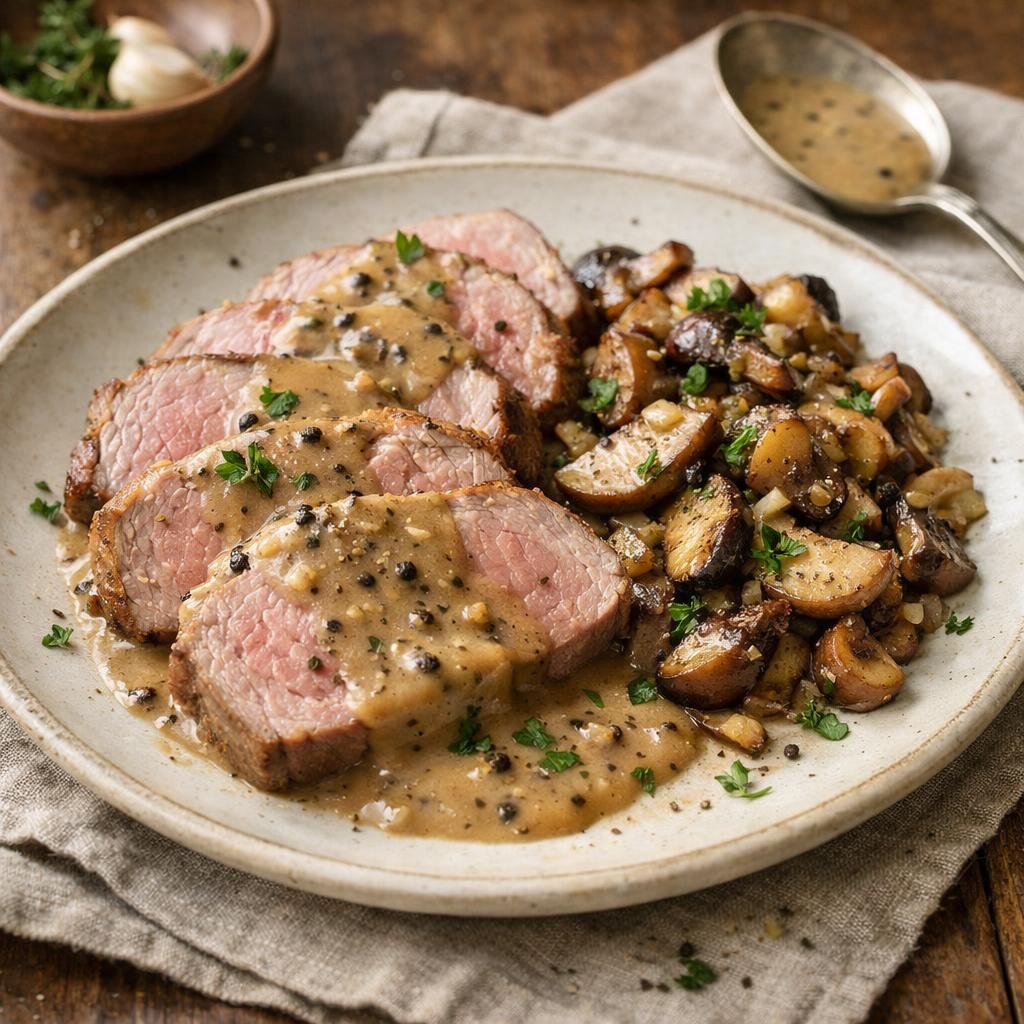 Rôti de veau au Tellichery
