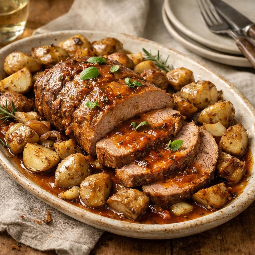 Rôti de veau Tomate Basilic
