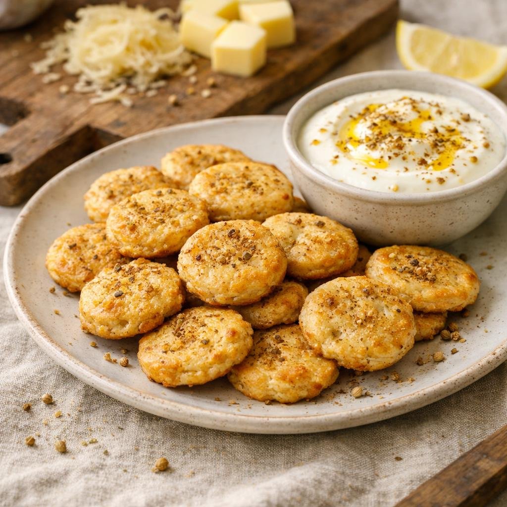 Sablés salés à la coriandre