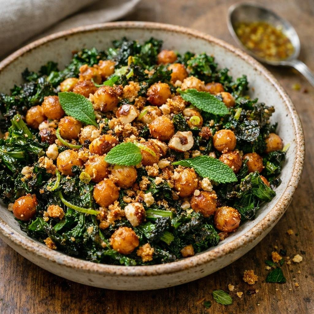salade kale noisettes